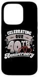 iPhone 14 Pro 40th Wedding Anniversary Celebrating 40 Years Matching Gift Case