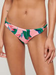 Superdry Tropical Cheeky Bikini Briefs, Malibu Pink Paradise