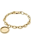 Fossil Women's Heritage Gold Stainless Steel Bracelet, JF04801710