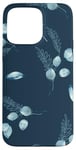 Coque pour iPhone 15 Pro Max Floral Blue Flower Pattern For Women Cute Aesthetic Winter