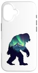 iPhone 16 Bigfoot in the Forest Sasquatch Yeti Aurora Case