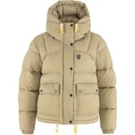 Fjällräven expedition down cropped jacket w (dame) - fossil  - S - Naturkompaniet