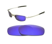 NEW POLARIZED CUSOM PURPLE LENS FOR OAKLEY SQUARE WIRE 2.0