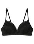 Women'secret Triangular Padded Soutien-Gorge, Negro Estandar, 85C Women's