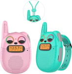 Rechargeable  Kids  Walkie - Talkies  with  FM  Radio ,  2  Miles  Range ,  Twin