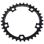 Spécialités TA Nerius Campagnolo Compensation 110 pièces 11 Vitesses Plateau de pédalier Unisexe, Noir, Inner 39t