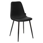 Atmosphera Créateur D'intérieur - Lot de 2 chaises style Vintage pieds métal noir 'Nathalia' Atmosphera - Couleur: Noir