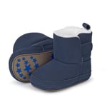 Sterntaler Boys Boots Nubuk Teddyflausch marine