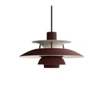 Louis Poulsen PH 5 Mini taklampa Monochrome Burgundy