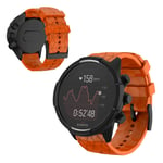 Suunto 9 Baro klockarmband i slitstark silikon - Orange