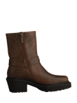 SHOE THE BEAR Amina West Leather Biker Boots, Dark Brown