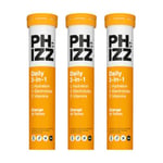 Phizz Electrolytes, Multivitamin & Hydration Tablets - 60 Effervescent Rehydration Electrolyte Tablets - 18 Vitamins & Minerals, Vitamin C, Vegan, Vegetarian & Low Calorie (Orange, 60 Tablets)