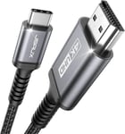 Câble USB C vers HDMI 4K 1M, Cable USB Type C HDMI 4K UHD (Compatible Thunderbolt 3) pour MacBook Pro 2018/2017, iPad Pro 2018/Air 2020, Samsung Galaxy S20/S10, Surface Book 2, Huawei P40 etc.