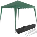 Deuba Tonnelle Capri 3x3 m pliable Tente de réception Jardin terrasse extérieur Vert