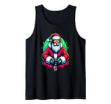 Funny Video Games Santa Gamer 8-bit Gaming Christmas Gamers Tank Top