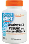 Doctor's Best - Betaine HCL Pepsin & Gentian Bitters, 360 caps