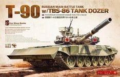 Meng Model TS-014 1:35th scale Russian Main Battle Tank T-90 w/TBS-86 Tank Dozer