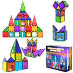 Desire Deluxe Magnetic Building Blocks Tiles STEM Toy Set 42PC – Kids Learnin