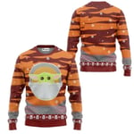 The Mandalorian And Grogu Baby Yoda Ugly Sweater 2024 Merry Christmas Men Pullover Höst Vinter Star Wars Damtröja style 6 XXL