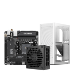 Ssupd Meshlicious TG PCIE 3.0 + 500W 80Plus Gold SFX-L PSU + Gigabyte A520I AC Mini ITX Combo - White