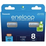 Panasonic Eneloop AAA 800 mAh -akkuparisto, 8 kpl