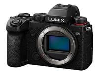 Panasonic Lumix S5, 24,2 MP, 6000 x 4000 pikseliä, CMOS, 4K Ultra HD, 350 g, Musta