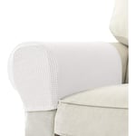 Set om 2 Jacquard Stretch Soffa Fåtölj Armstödsskydd Anti-Slip Möbelskydd Armstödsskydd för Soffa Recliner