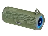 X JUMP XJ 100 Boîtier Bluetooth Portable Amplifié 40 W, Haute Performance avec Fonction TWS, AUX-in, Microphone intégré, Haut-Parleur Bluetooth résistant à l'eau étanche IP67, Vert