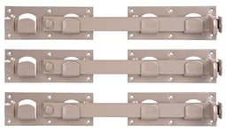 Alberts 821180 DURAVIS® Fermeture pour portail double | en beige perle, à couche duplex RAL 1035 | taille 423 x 70 mm | kit de 3