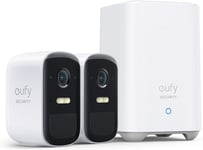 Eufy Security 2C Pro Wireless Security Camera Kit, 2K, 180-Day Battery, IP67