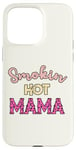 Coque pour iPhone 15 Pro Max Smoking Hot Mama Dalmatien Rose vif Sexy Mom