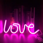 Love Neon Signs Light LED Love Art -asuntolan kotikylttiseinäkoriste Pöytäkoristeet ystävänpäivälahjaksi