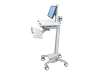 Ergotron Styleview Sv40 - Vagn - Patenterade Constant Force-Tekniken - För Lcd-Skärm/Pc-Utrustning - Med Lcd-Led - Låsbar - Medicinsk - Aluminium, Zinkpläterat Stål, Kvalitetsplast - Grå, Vit, Polerat Aluminium - Skärmstorlek: Upp Till 24 Tum