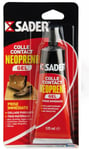 Colle néoprène contact puissante tous matériaux gel 55ml SADER bois cuir plastiq