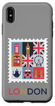 iPhone XS Max London Stamp with Iconic Landmarks - London Souvenir Case