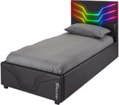 X ROCKER Cosmos RGB Gaming Bed - Black, Black