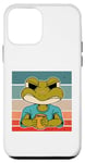 Coque pour iPhone 12 mini Grenouille café grincheux matin fumant tasse dessin animé