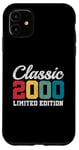 Coque pour iPhone 11 25 ans Classic 2000 Édition limitée rétro 25ème anniversaire