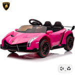 Berghoff - Voiture Électrique Lamborghini Veneno 12V 4x4 - Rose