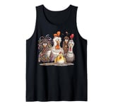 Chicken Art Crazy Chicken Gifts For Men Women Kid Boy Family Tank Top