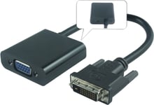 Adapter DVI-D hane till VGA hona - Svart