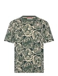 Scotch & Soda Big All Over Print T-Shirt Grön