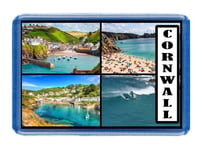 Cornwall Fridge Magnet - Large Size (7cm x 4.5cm) - Great Gift Idea - Tourism