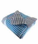 Catherine Lansfield Larsson Geo Bedspread 240x220 Teal