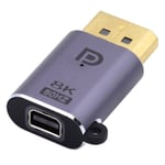 Mini DisplayPort DP - DisplayPort-sovitin 8K 60 Hz Sininen