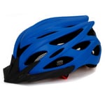 HVW Casque de vélo pour Hommes Femmes, Casque de vélo avec Pare-feu au Soleil LED Bandeau Ajustable pour la Planche à roulettes de vélo de Montagne 22-24,Bleu