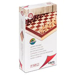 Cayro - Échecs - + 7 Ans - Pièces en Bois - Jeu De Société Éducatif Idéal pour Enfants Et Adultes - Planche Pliante 30 X 30 Cm pour Ranger Les Jetons