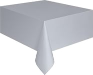 Unique Party 5083 - Nappe en Plastique Argent 2,74 m x 1,37 m