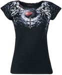 Spiral - Life and Death Cross - Allover Cap Sleeve Top Black - S