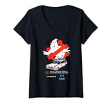 Womens Ghostbusters: Frozen Empire Engineering Gear No Ghost Logo V-Neck T-Shirt